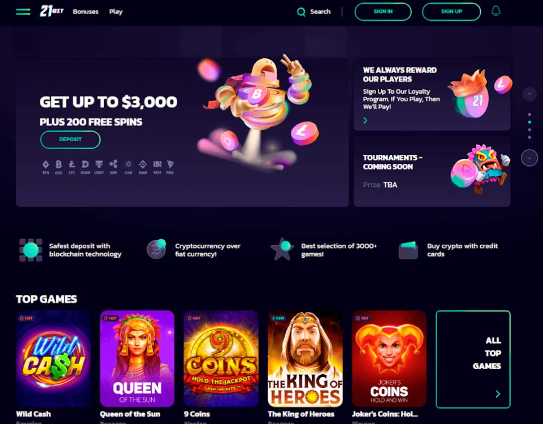 21bit online casino bonus